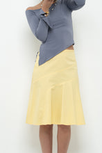 Load image into Gallery viewer, Vintage x GAP Yellow Cotton Panelled Midi Skirt (XS, S)