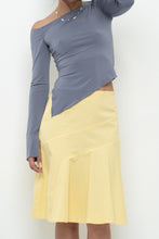 Load image into Gallery viewer, GARAGE x Slate Grey Off-Shoulder Long Sleeve Crop (XS)