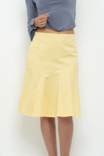 Load image into Gallery viewer, Vintage x GAP Yellow Cotton Panelled Midi Skirt (XS, S)