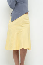 Load image into Gallery viewer, Vintage x GAP Yellow Cotton Panelled Midi Skirt (XS, S)