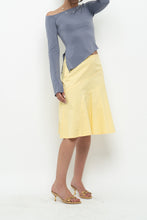 Load image into Gallery viewer, Vintage x GAP Yellow Cotton Panelled Midi Skirt (XS, S)