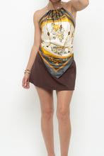 Load image into Gallery viewer, Vintage x F21 Patterned Satin Scarf Open-Back Top (XS-M)