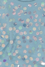 Load image into Gallery viewer, Vintage x Made in INDIA x Global Mind Blue Irridescent Sequin Crop Tank (S, M)