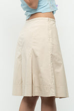 Load image into Gallery viewer, Vintage x MOSSIMO Beige Panelled Cotton-Blend Midi Skirt (S, M)
