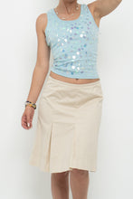 Load image into Gallery viewer, Vintage x MOSSIMO Beige Panelled Cotton-Blend Midi Skirt (S, M)
