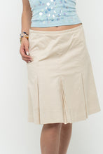 Load image into Gallery viewer, Vintage x MOSSIMO Beige Panelled Cotton-Blend Midi Skirt (S, M)