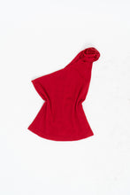 Load image into Gallery viewer, Vintage x Made in USA x Red Rose One-Shoulder Top (XS, S)