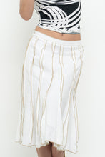 Load image into Gallery viewer, Vintage x CARTISE Cream, Beige Linen Cotton Maxi Skirt (M, L)