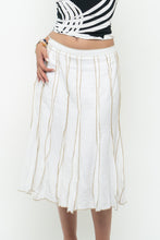 Load image into Gallery viewer, Vintage x CARTISE Cream, Beige Linen Cotton Maxi Skirt (M, L)
