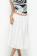 Load image into Gallery viewer, Vintage x CARTISE Cream, Beige Linen Cotton Maxi Skirt (M, L)