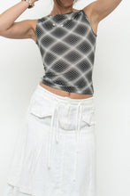 Load image into Gallery viewer, Vintage x Made in USA x Black, White Ilusion Tank (XS, S)