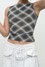 Load image into Gallery viewer, Vintage x Made in USA x Black, White Ilusion Tank (XS, S)