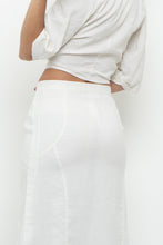 Load image into Gallery viewer, JENNIFER LANE x Cream Cotton Button Midi Skirt (XS)