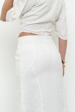 Load image into Gallery viewer, JENNIFER LANE x Cream Cotton Button Midi Skirt (XS)