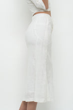 Load image into Gallery viewer, JENNIFER LANE x Cream Cotton Button Midi Skirt (XS)