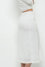 Load image into Gallery viewer, JENNIFER LANE x Cream Cotton Button Midi Skirt (XS)