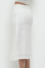 Load image into Gallery viewer, JENNIFER LANE x Cream Cotton Button Midi Skirt (XS)