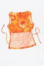 Load image into Gallery viewer, Vintage x Made in Canada x PRIMA DONNA Orange Tie-Dye Open-Back Tank (XS, S)