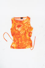 Load image into Gallery viewer, Vintage x Made in Canada x PRIMA DONNA Orange Tie-Dye Open-Back Tank (XS, S)