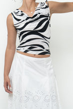 Load image into Gallery viewer, Vintage x Made in USA x Deadstock Black, White Illusion Tank (XS-M)