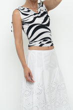 Load image into Gallery viewer, Vintage x Made in USA x Deadstock Black, White Illusion Tank (XS-M)