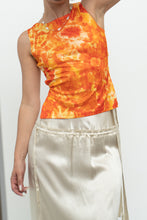 Load image into Gallery viewer, Vintage x Made in Canada x PRIMA DONNA Orange Tie-Dye Open-Back Tank (XS, S)
