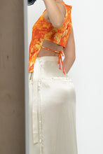 Load image into Gallery viewer, Vintage x Made in Canada x PRIMA DONNA Orange Tie-Dye Open-Back Tank (XS, S)