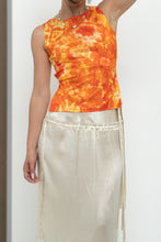 Load image into Gallery viewer, Vintage x Made in Canada x PRIMA DONNA Orange Tie-Dye Open-Back Tank (XS, S)
