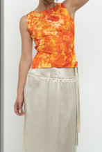 Load image into Gallery viewer, Vintage x Made in Canada x PRIMA DONNA Orange Tie-Dye Open-Back Tank (XS, S)