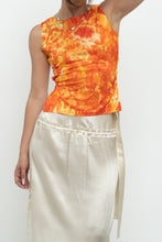 Load image into Gallery viewer, Vintage x Made in Canada x PRIMA DONNA Orange Tie-Dye Open-Back Tank (XS, S)