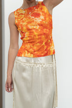 Load image into Gallery viewer, Vintage x Made in Canada x PRIMA DONNA Orange Tie-Dye Open-Back Tank (XS, S)