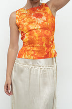 Load image into Gallery viewer, Vintage x Made in Canada x PRIMA DONNA Orange Tie-Dye Open-Back Tank (XS, S)