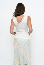 Load image into Gallery viewer, Vintage x White Lace Fitted Bow Tank (L)