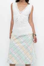 Load image into Gallery viewer, Vintage x White Lace Fitted Bow Tank (L)