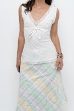 Load image into Gallery viewer, Vintage x White Lace Fitted Bow Tank (L)