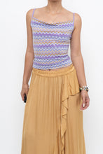 Load image into Gallery viewer, Vintage x Made in ITALY x Gold Flowy Satin Maxi Skirt (XS, S)