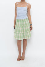Load image into Gallery viewer, Vintage x OLD NAVY Green Plaid Cotton-blend Midi Skirt (XXS-S)