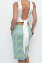 Load image into Gallery viewer, ZARA x White Satin Back-tie Crop (XS, S)