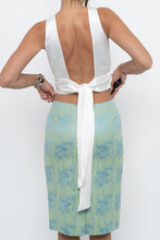 Load image into Gallery viewer, ZARA x White Satin Back-tie Crop (XS, S)