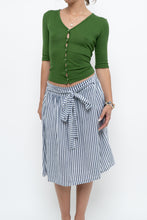 Load image into Gallery viewer, Vintage x VERO MODA Green Knit Short Sleeve Cardigan (XS-M)