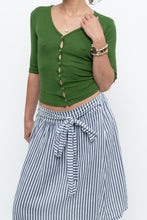 Load image into Gallery viewer, Vintage x VERO MODA Green Knit Short Sleeve Cardigan (XS-M)
