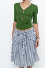 Load image into Gallery viewer, Vintage x VERO MODA Green Knit Short Sleeve Cardigan (XS-M)