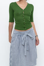 Load image into Gallery viewer, Vintage x VERO MODA Green Knit Short Sleeve Cardigan (XS-M)