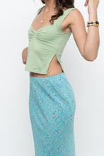Load image into Gallery viewer, Modern x Light Green Fitted Crop Tank (XS)