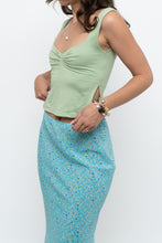 Load image into Gallery viewer, Modern x Light Green Fitted Crop Tank (XS)