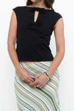 Load image into Gallery viewer, H&amp;M x Black Bow Crop Sleeveless Top (XS)