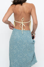 Load image into Gallery viewer, Vintage x HANDMADE Yellow Lace Open-Back Crop (XS-M)