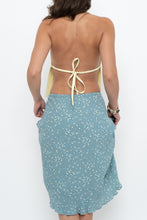 Load image into Gallery viewer, Vintage x Made in THAILAND x EDDIE BAUER Teal Floral Midi Skirt (S, M)