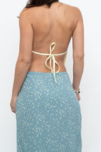 Load image into Gallery viewer, Vintage x HANDMADE Yellow Lace Open-Back Crop (XS-M)