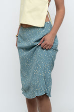 Load image into Gallery viewer, Vintage x Made in THAILAND x EDDIE BAUER Teal Floral Midi Skirt (S, M)